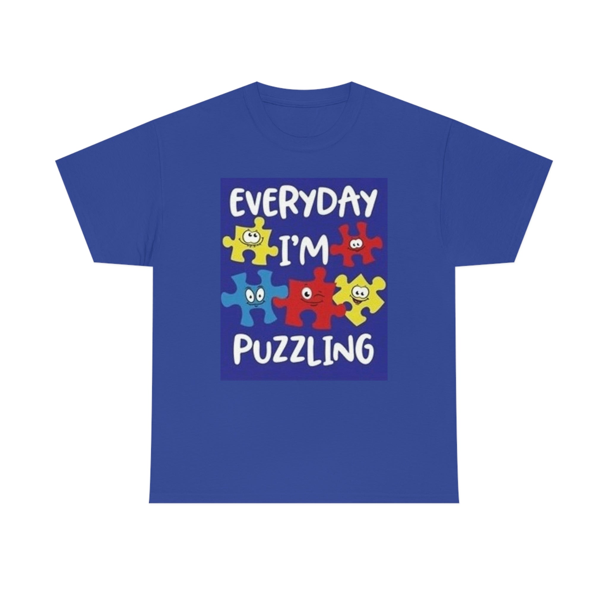 Everyday I’m puzzling- Unisex Heavy Cotton Tee