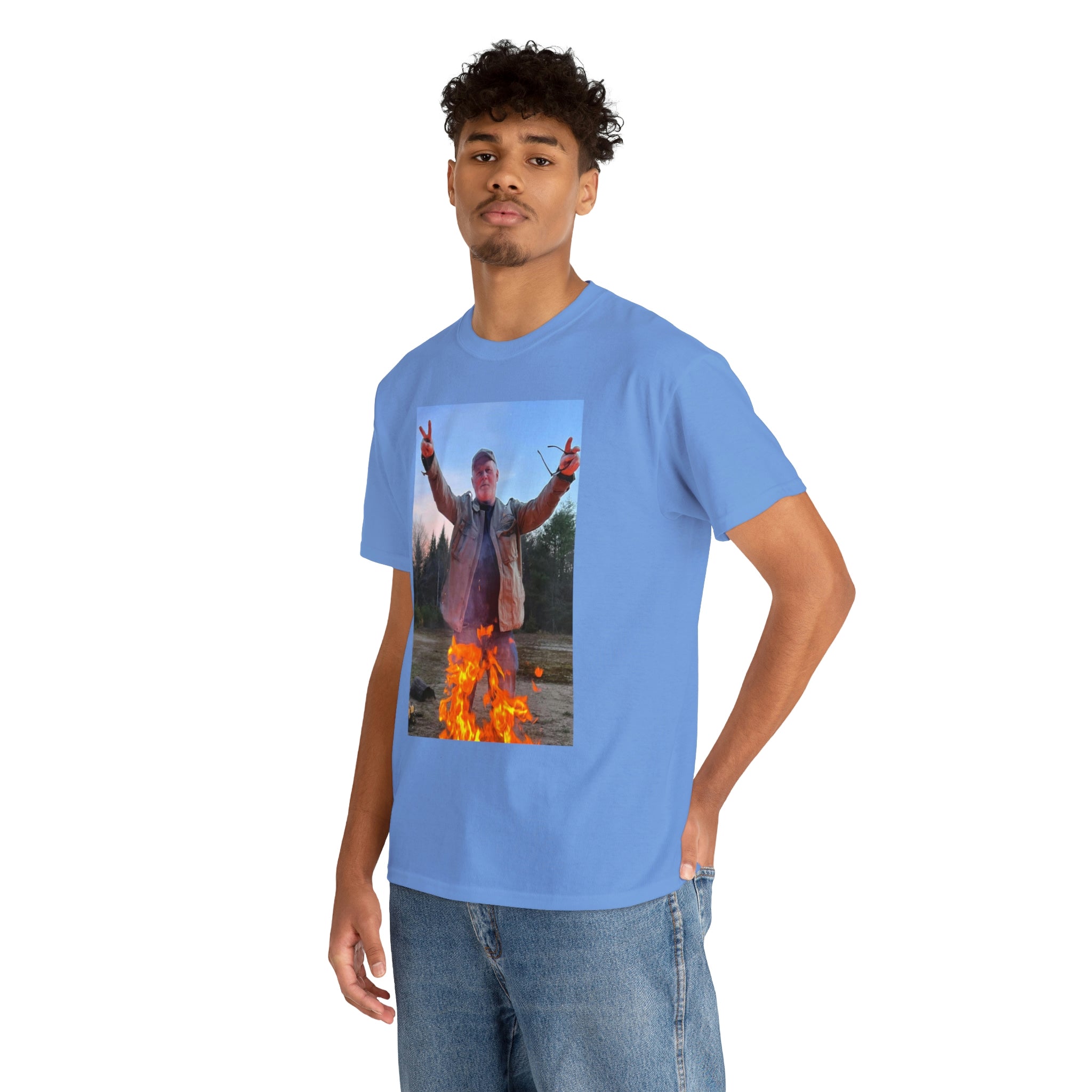 On fire-  Heavy Cotton Tee