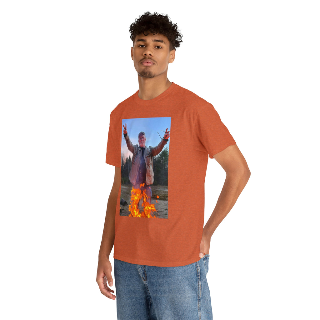 On fire-  Heavy Cotton Tee