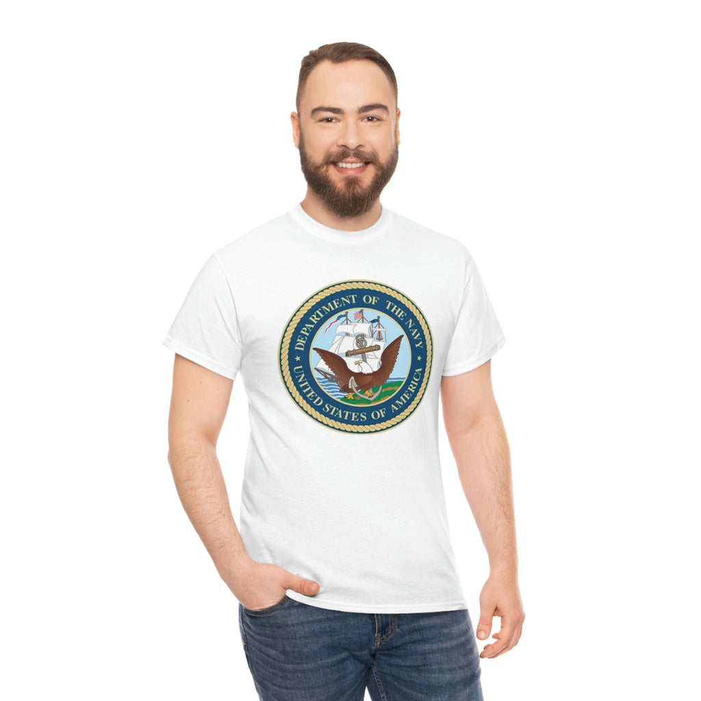 Navy- Unisex Heavy Cotton Tee
