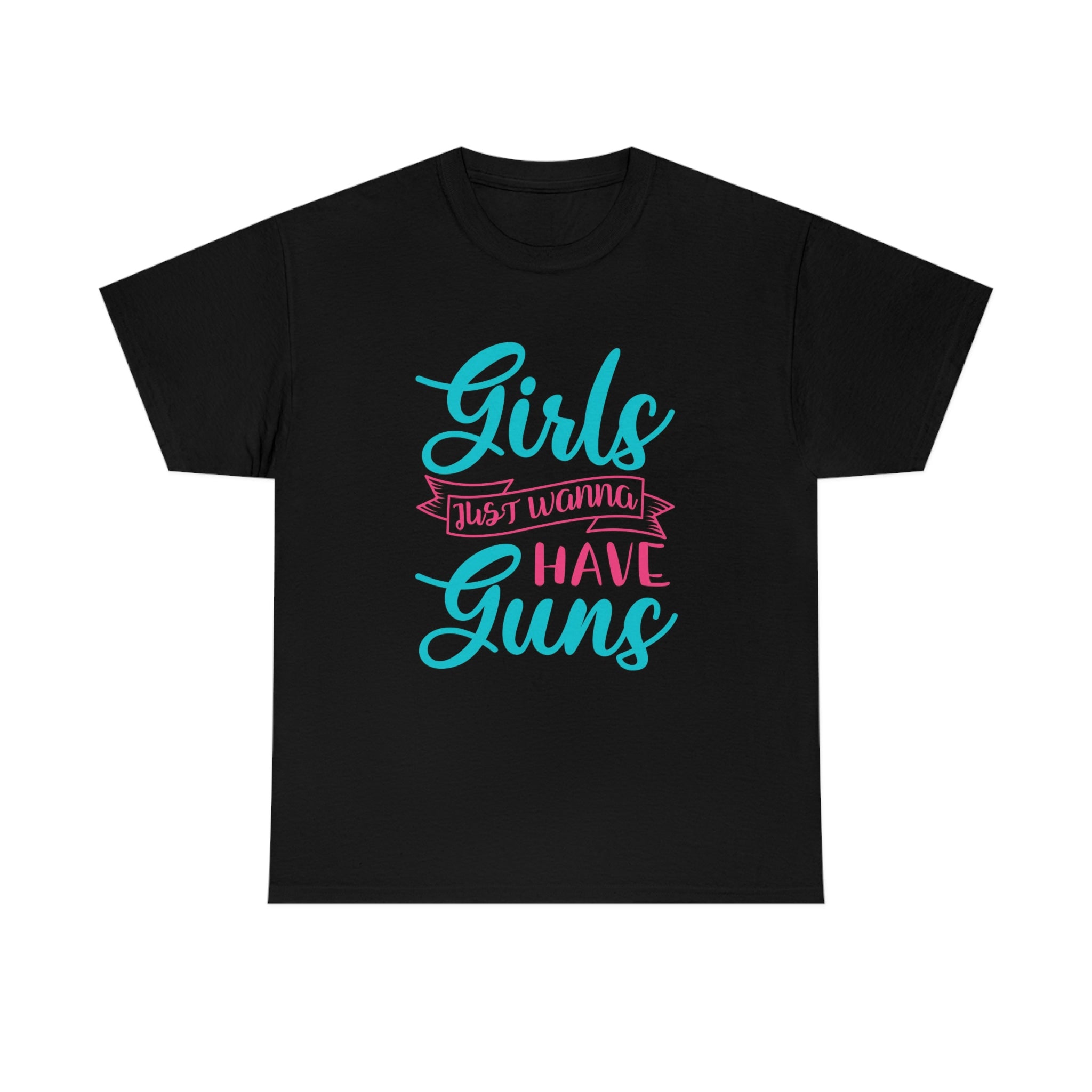 Girls with guns-  Heavy Cotton Tee