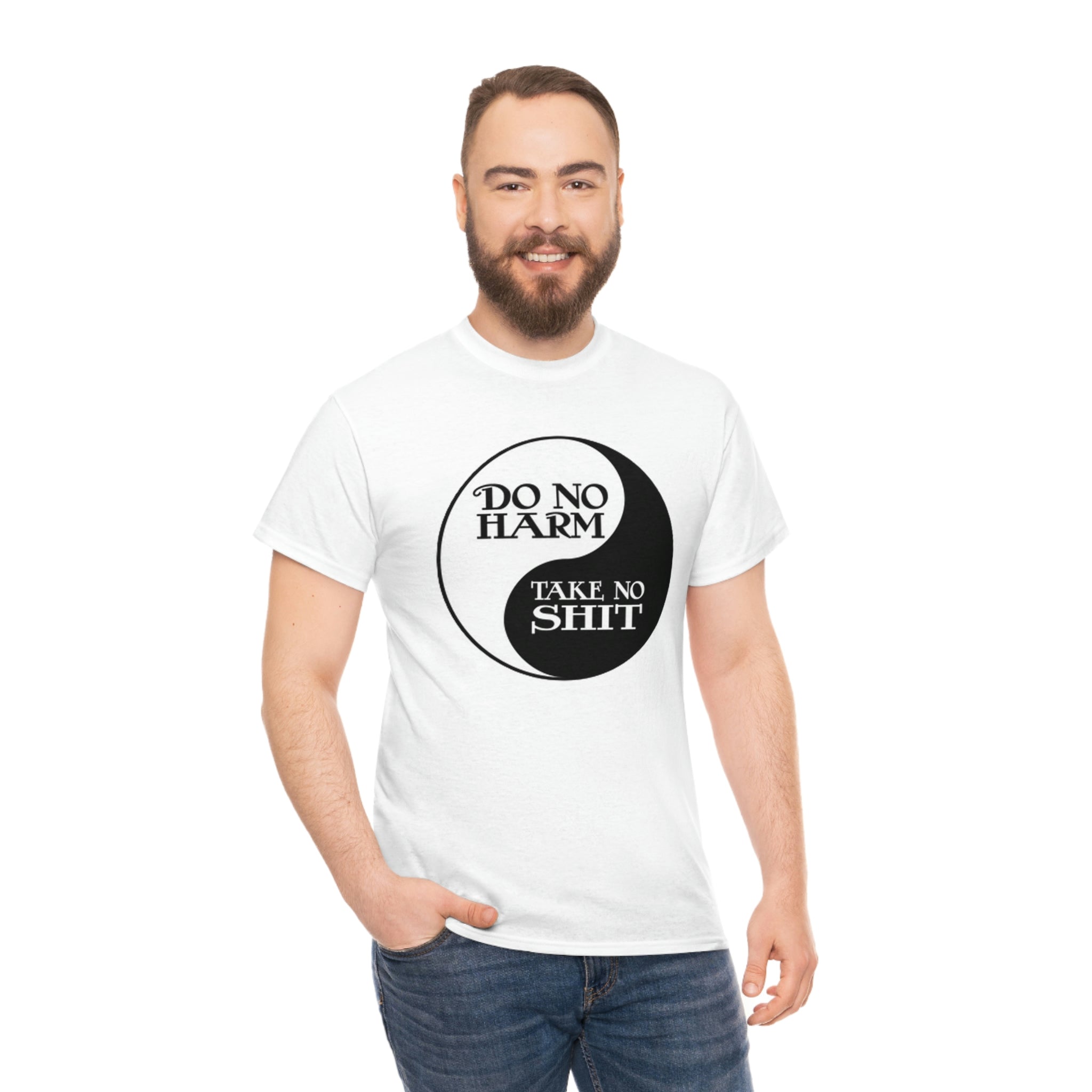 Do no harm take no shit-  Heavy Cotton Tee