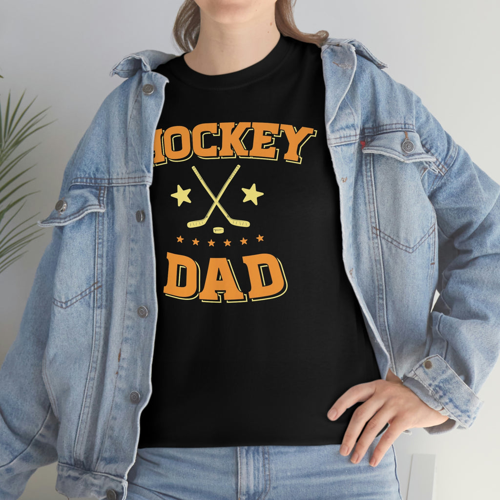 Hockey dad- Heavy Cotton Tee