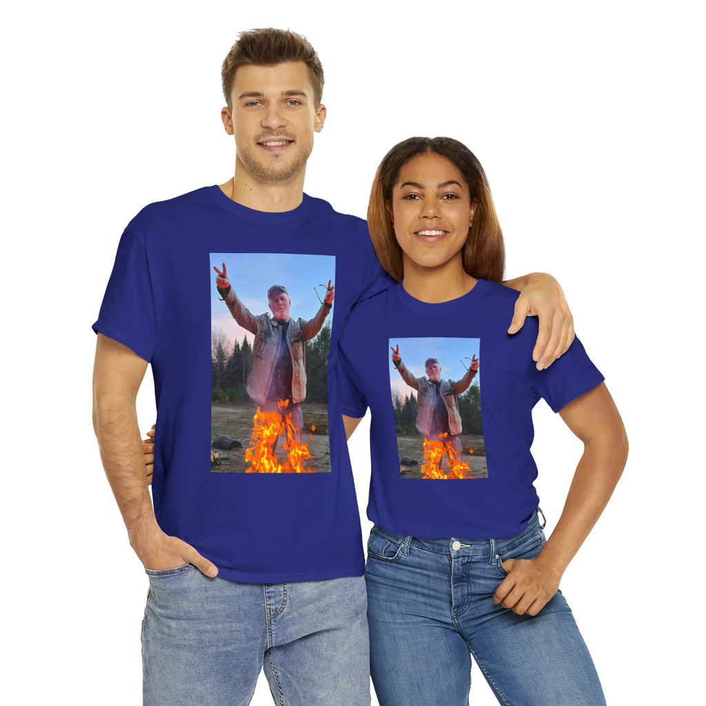 On fire-  Heavy Cotton Tee