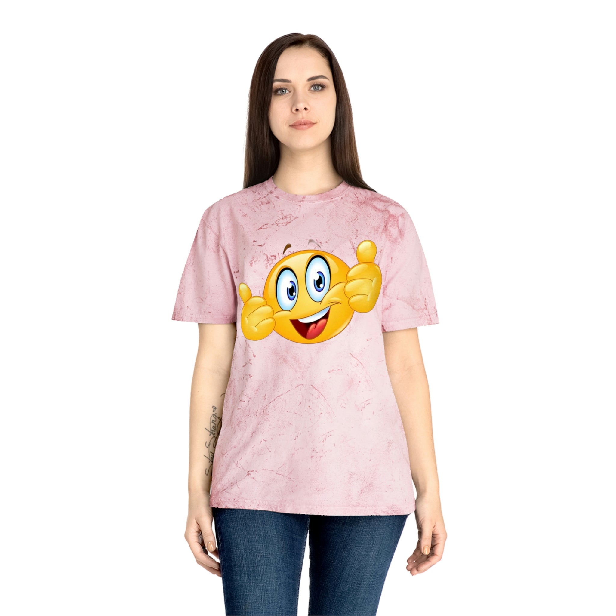 Smiley face— Unisex Color Blast T-Shirt