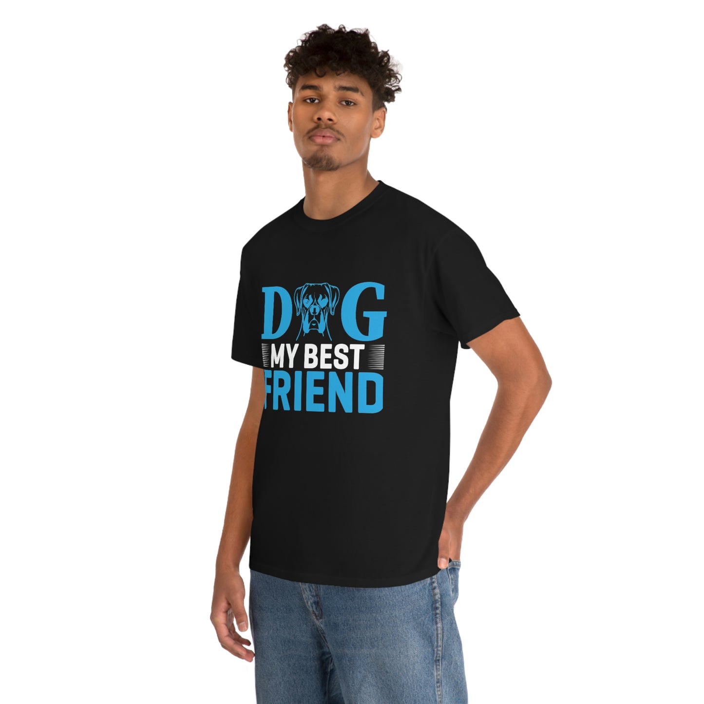 Dog my best friend- Heavy Cotton Tee