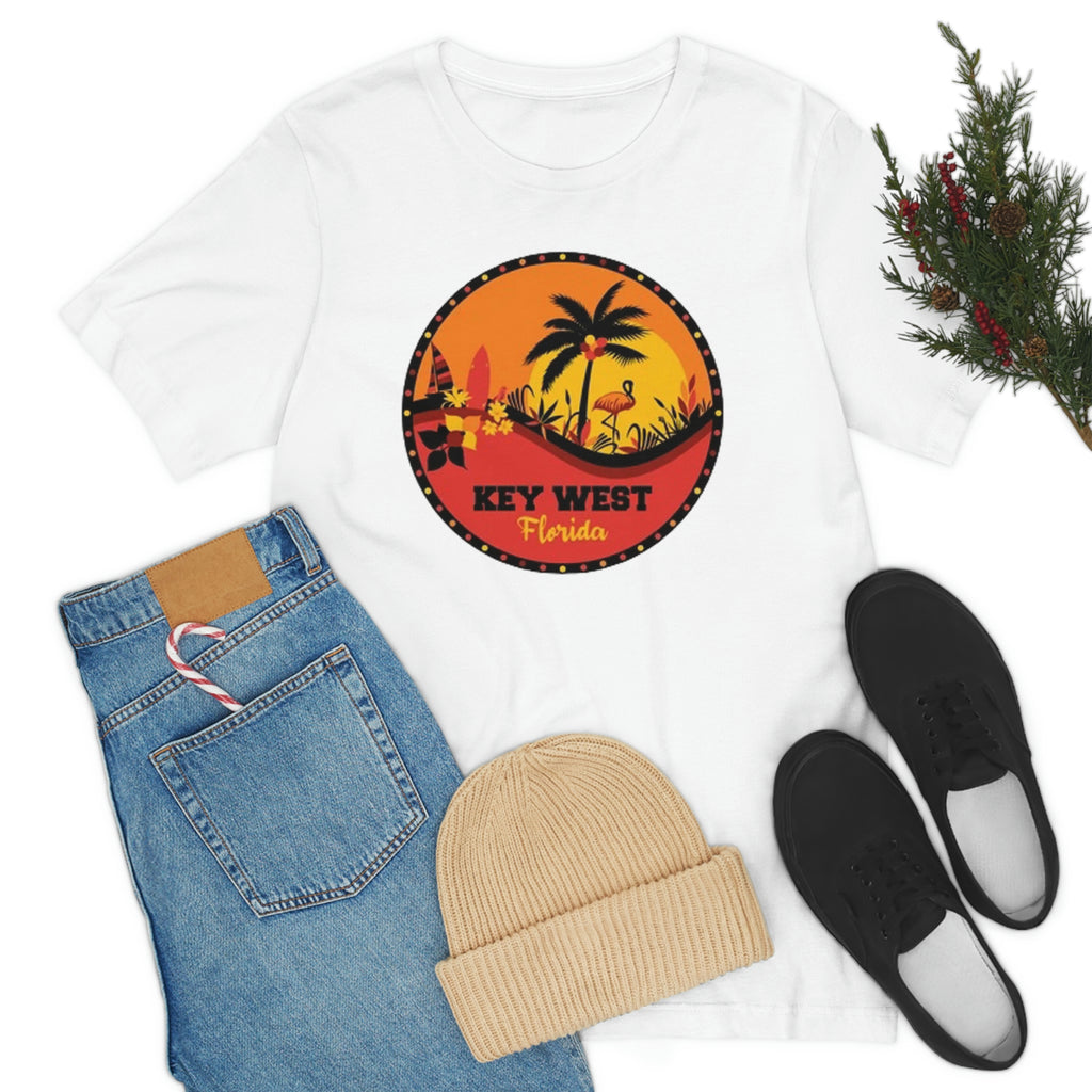 Key west Fl- Unisex Jersey Short Sleeve Tee