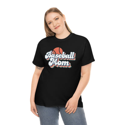 Baseball mom- Heavy Cotton Tee