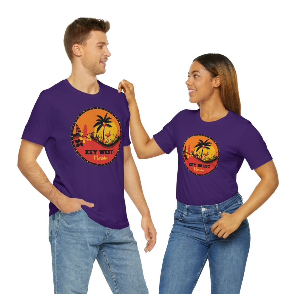 Key west Fl- Unisex Jersey Short Sleeve Tee