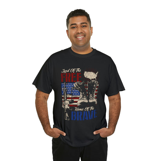 Patriot - free cause of the brave- Unisex Heavy Cotton Tee