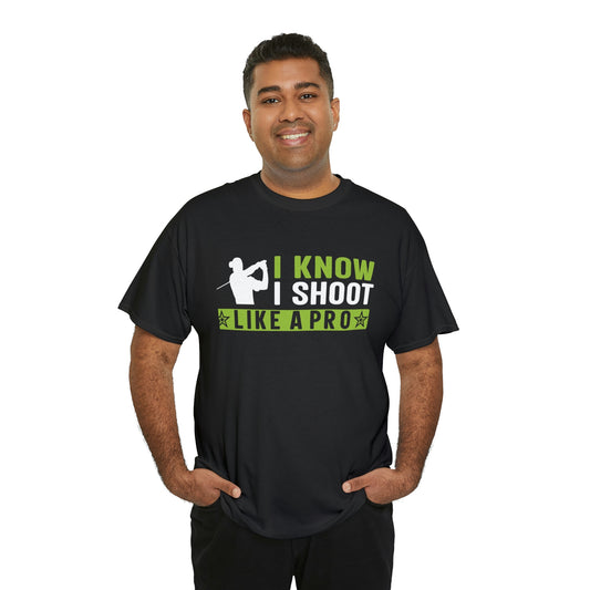 Golf- I shoot like a pro-Heavy Cotton Tee