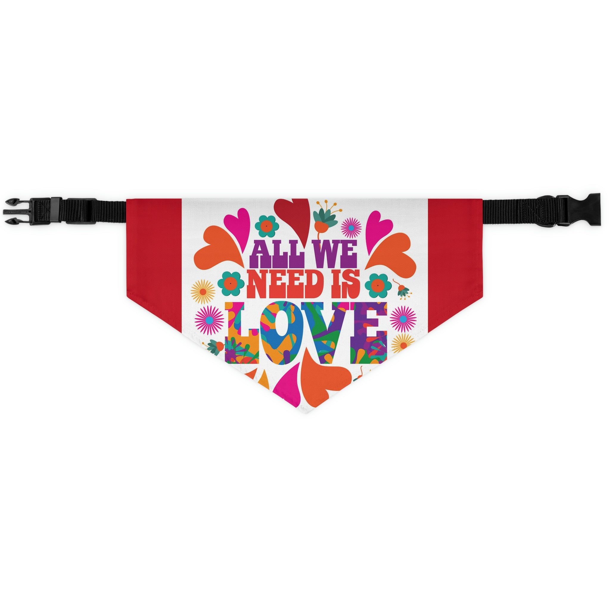 All we need is love- Pet Bandana Collar