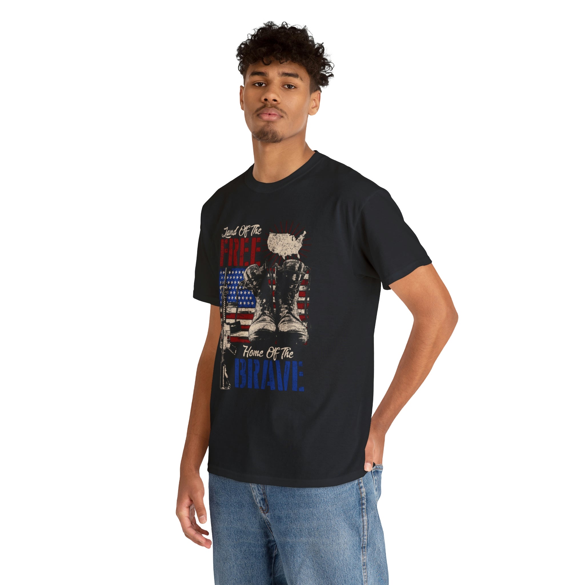 Patriot - free cause of the brave- Unisex Heavy Cotton Tee