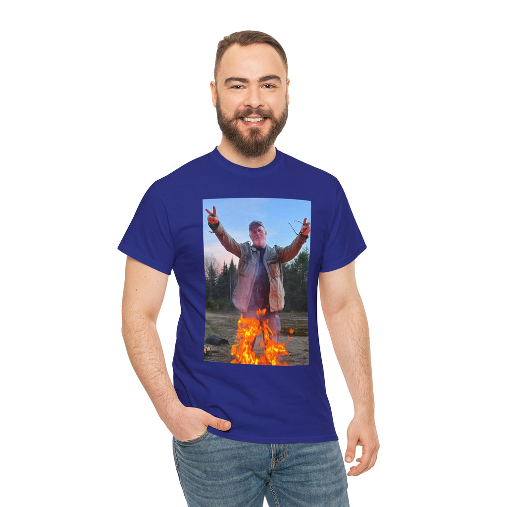 On fire-  Heavy Cotton Tee