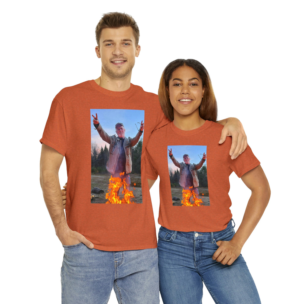 On fire-  Heavy Cotton Tee