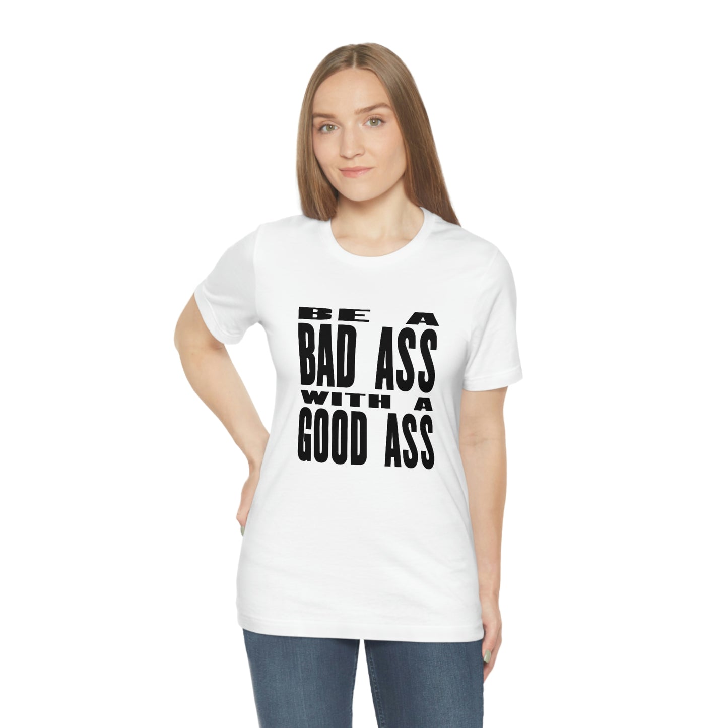 Bad ass with - Jersey Short Sleeve Tee