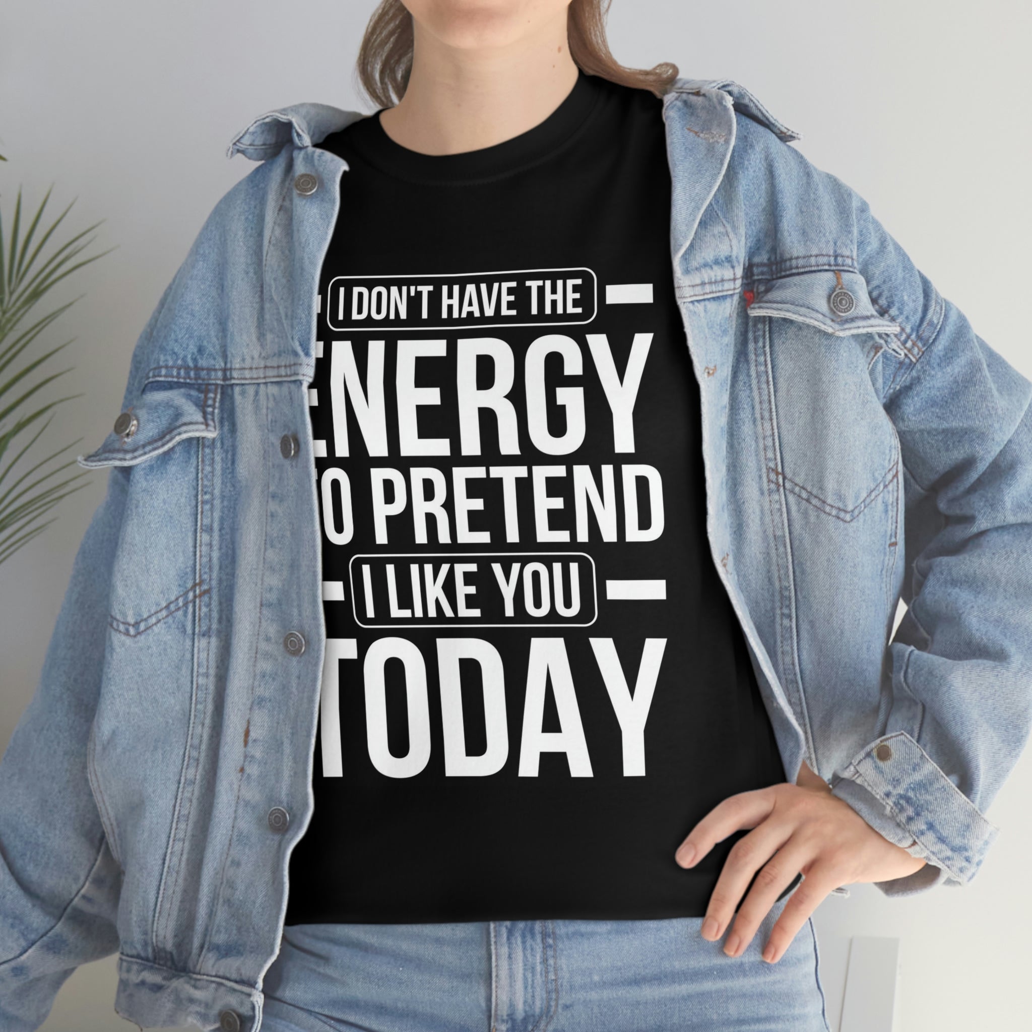 No energy to like you- Unisex Heavy Cotton Tee