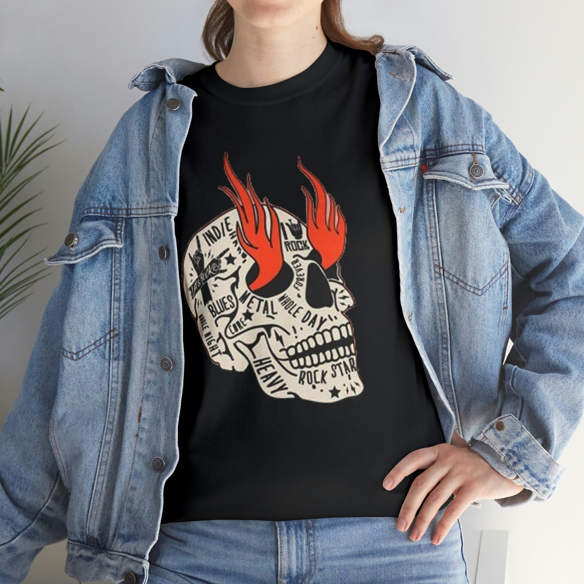 Rocker head- Heavy Cotton Tee