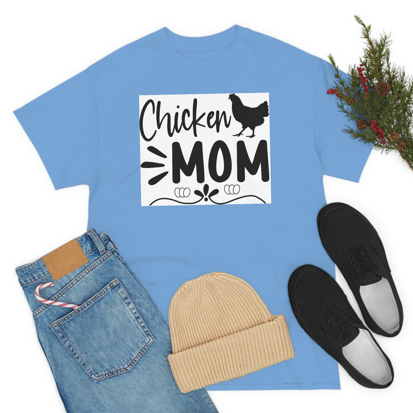 Chicken mom- Heavy Cotton Tee