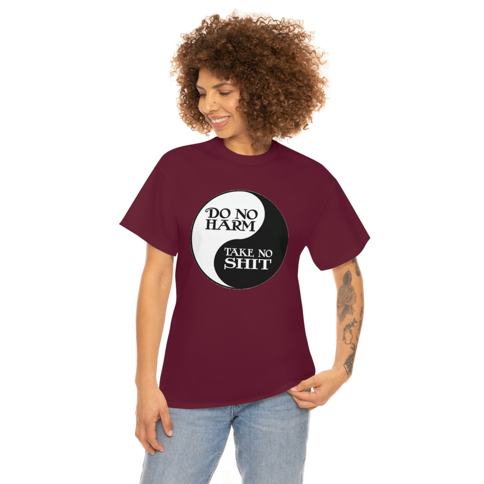Do no harm take no shit-  Heavy Cotton Tee