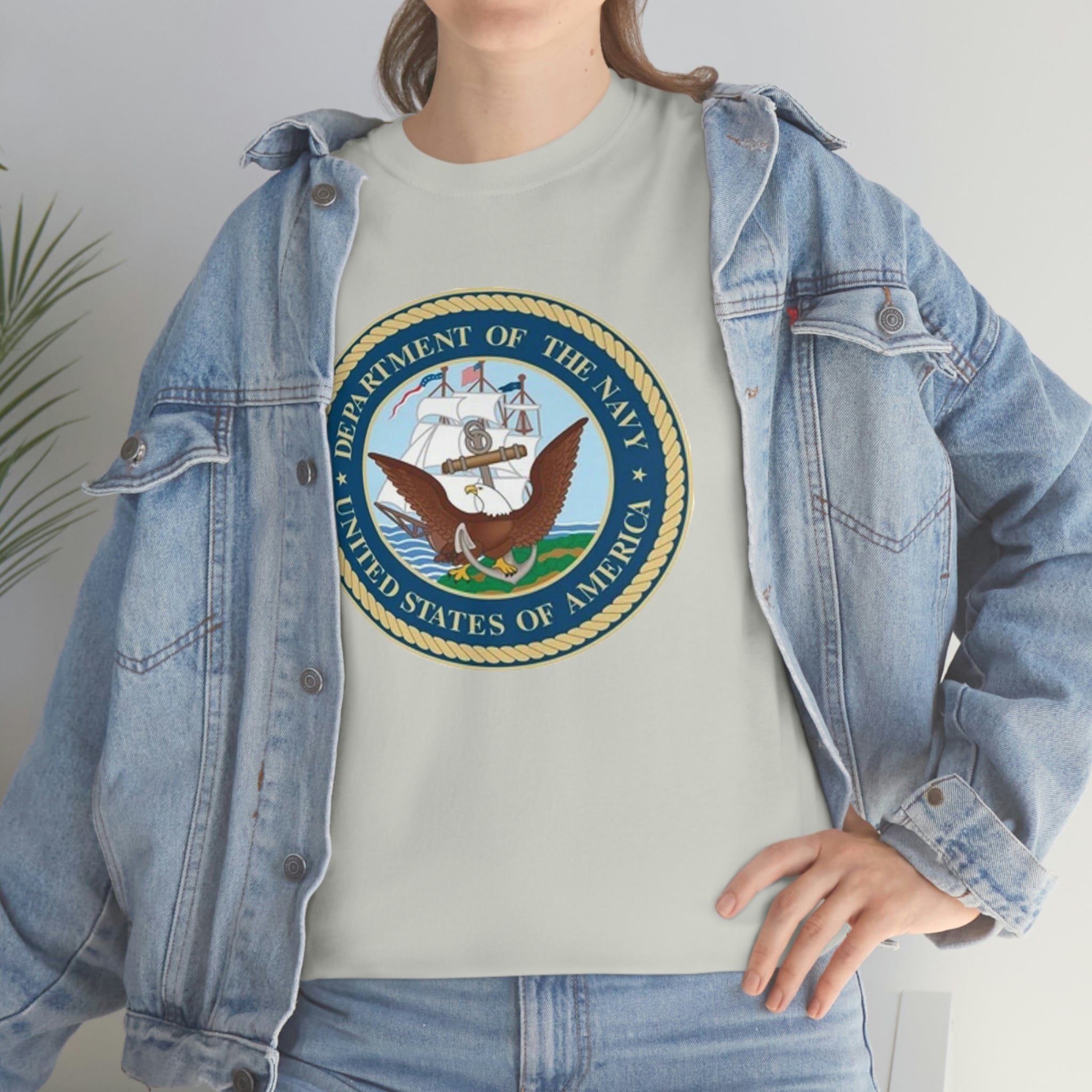 Navy- Unisex Heavy Cotton Tee