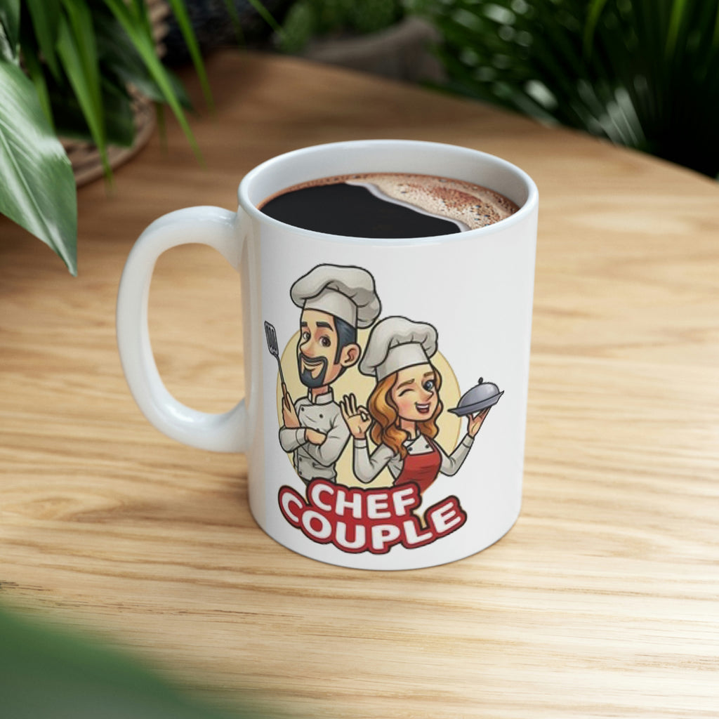 Chef couple- Ceramic Mug 11oz
