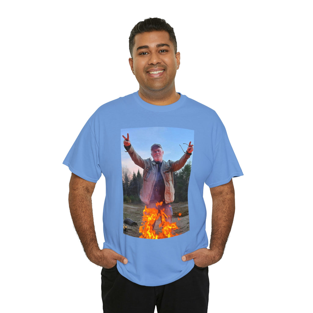 On fire-  Heavy Cotton Tee