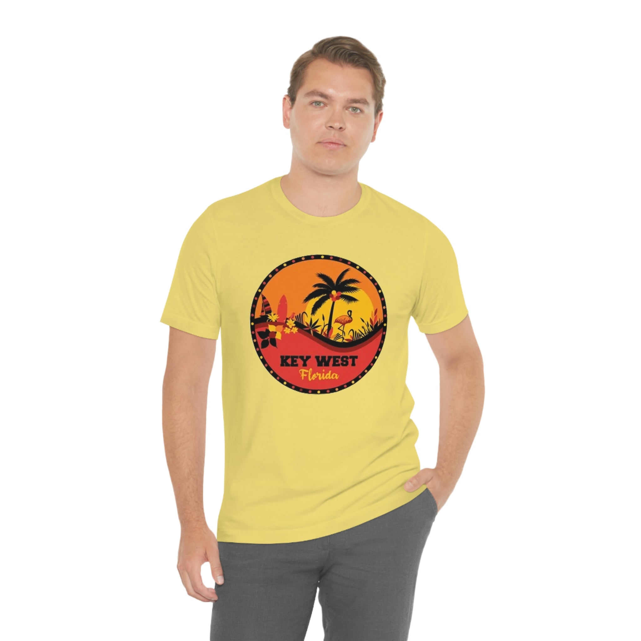Key west Fl- Unisex Jersey Short Sleeve Tee