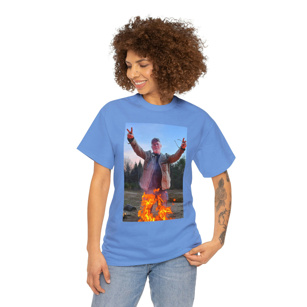 On fire-  Heavy Cotton Tee