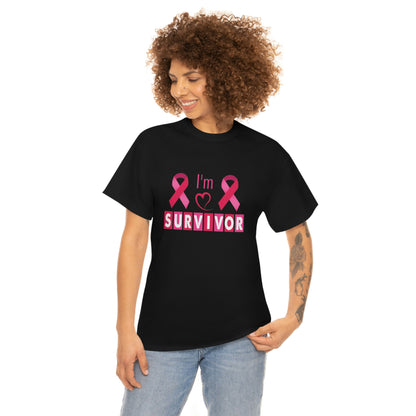 Cancer survivor-Heavy Cotton Tee