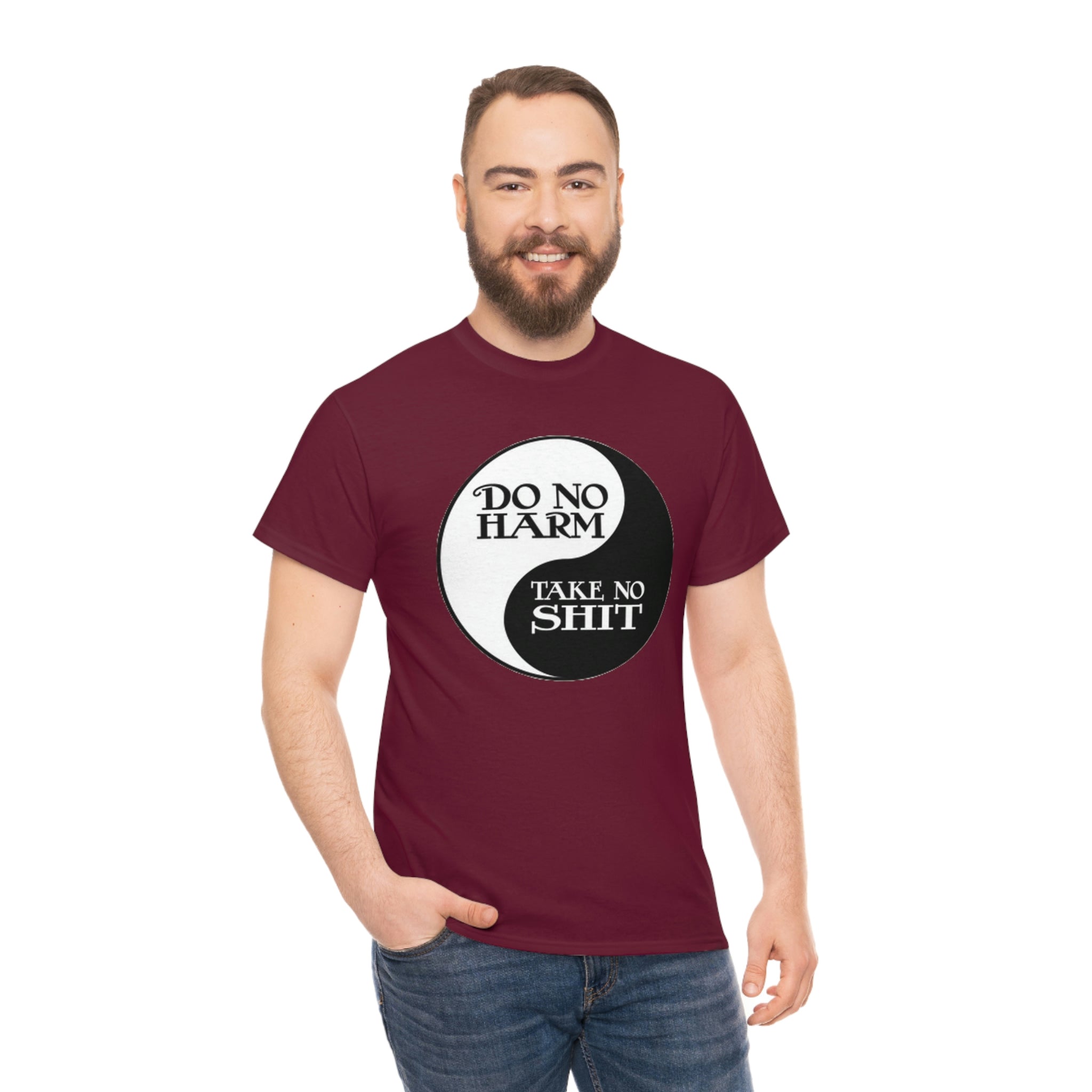 Do no harm take no shit-  Heavy Cotton Tee