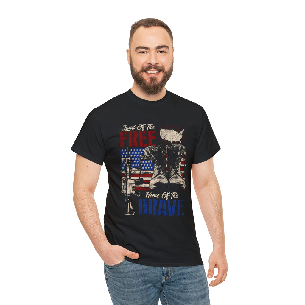 Patriot - free cause of the brave- Unisex Heavy Cotton Tee