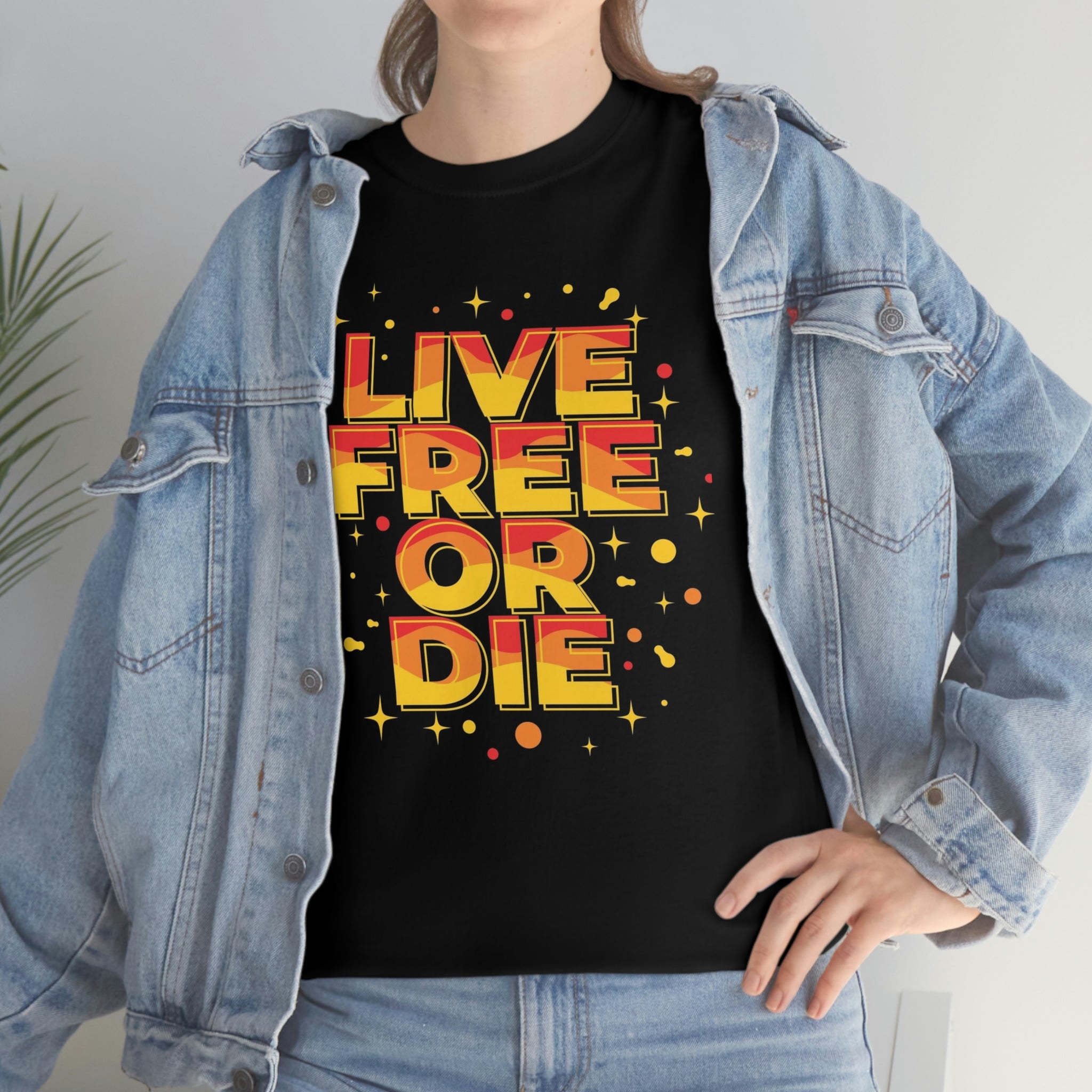 Live free or die- Unisex Heavy Cotton Tee