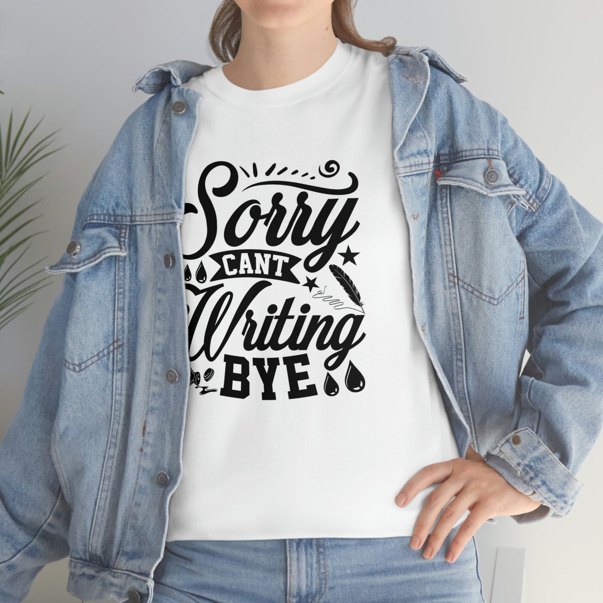 Sorry can’t writing- Unisex Heavy Cotton Tee