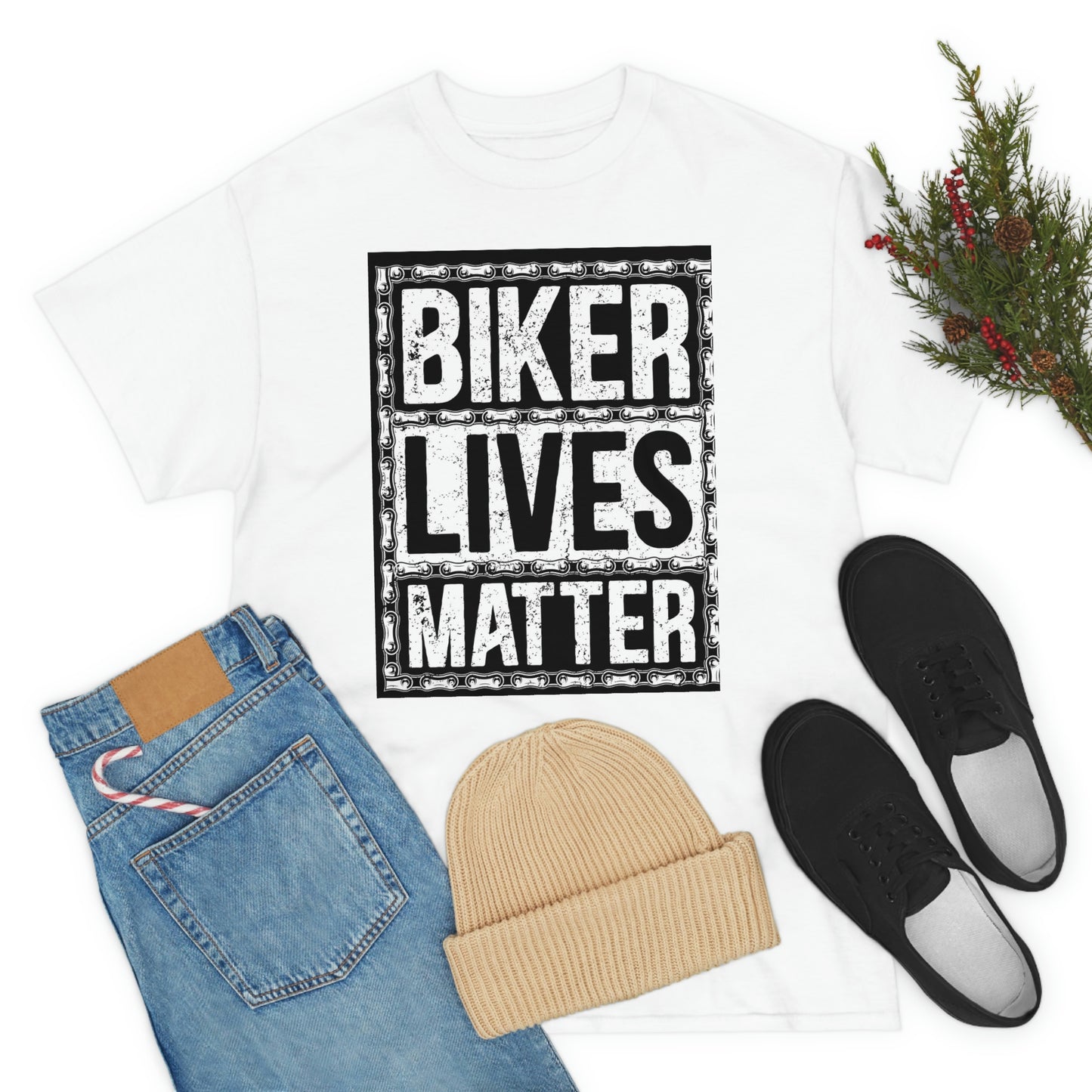 Biker lives matter- Unisex Heavy Cotton Tee