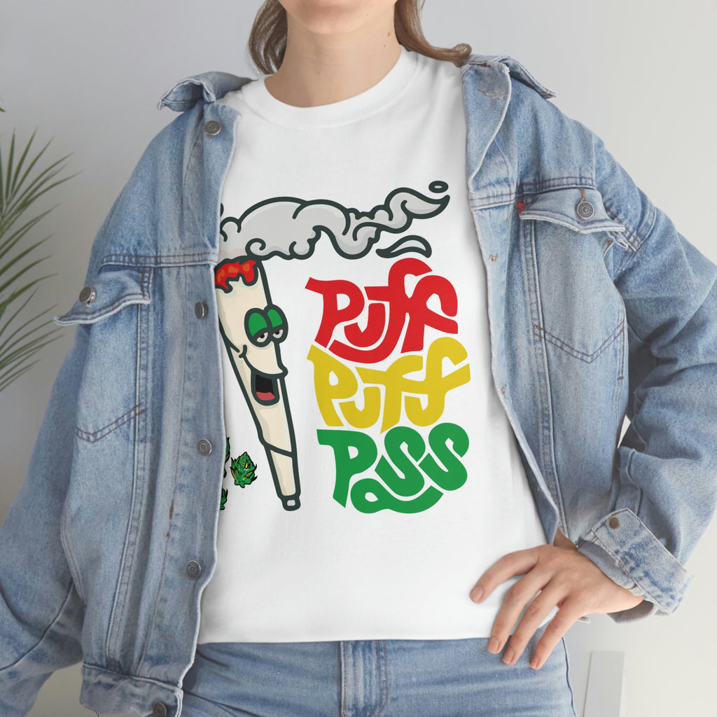 Weed- puff pass- Unisex Heavy Cotton Tee