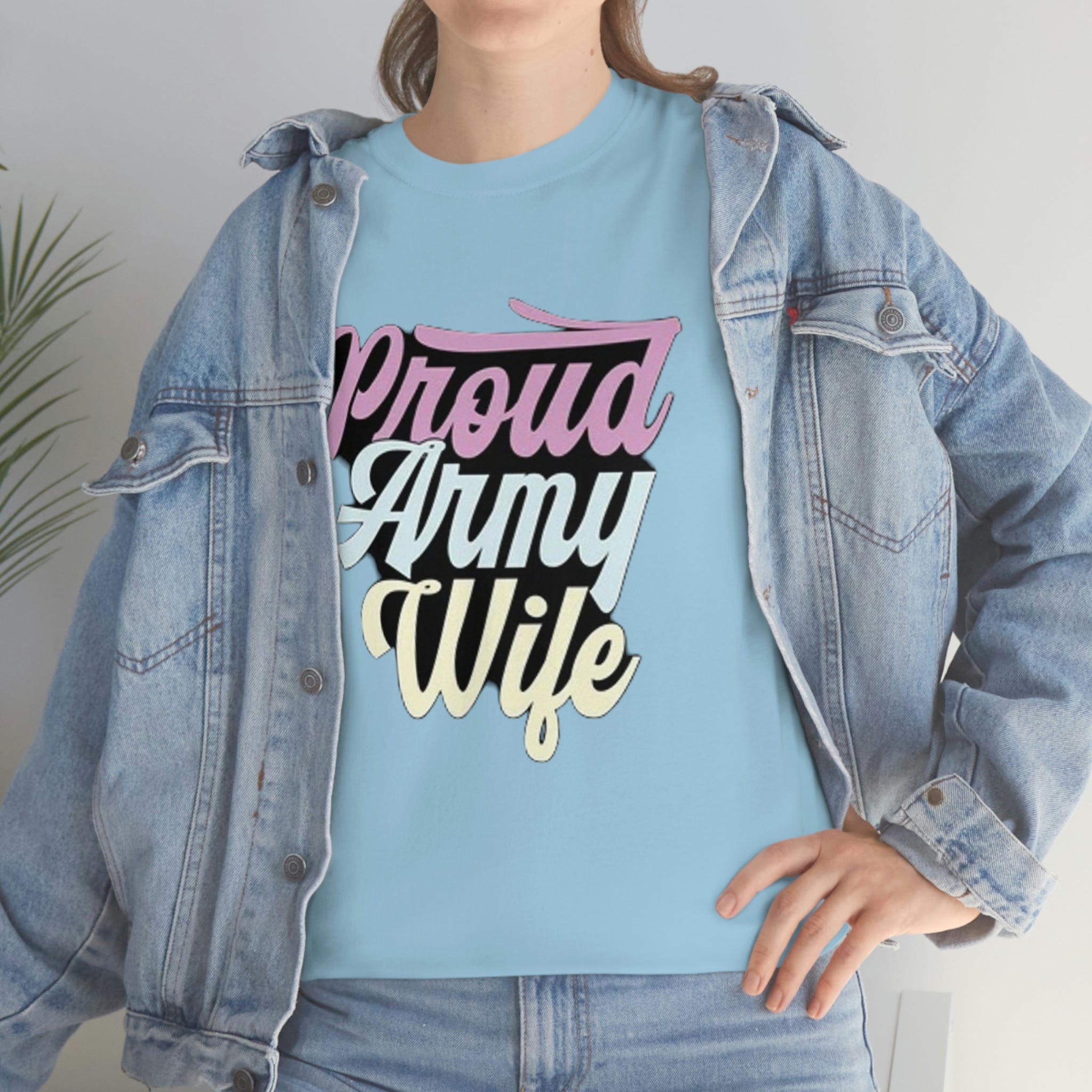 Proud army wife— Heavy Cotton Tee