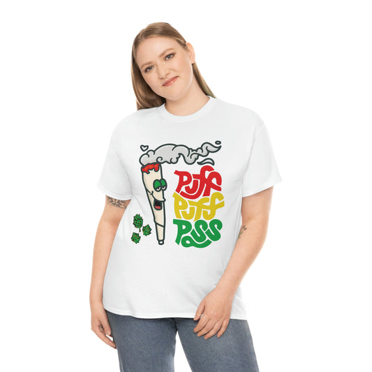 Weed- puff pass- Unisex Heavy Cotton Tee