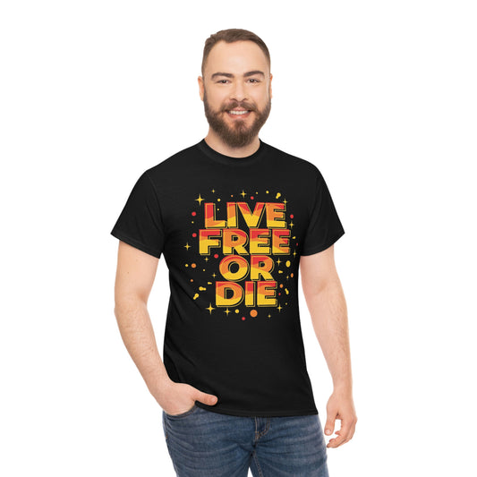 Live free or die- Unisex Heavy Cotton Tee