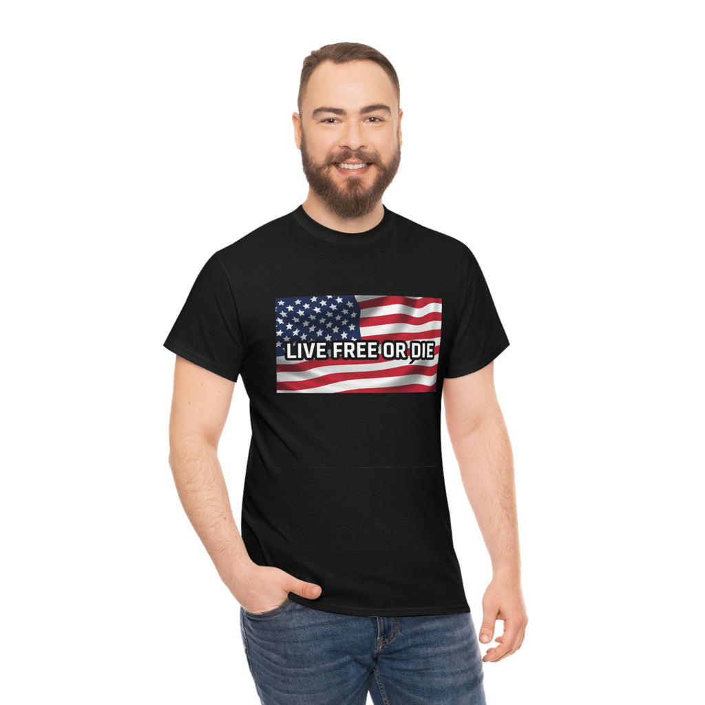 Live free or die- Unisex Heavy Cotton Tee