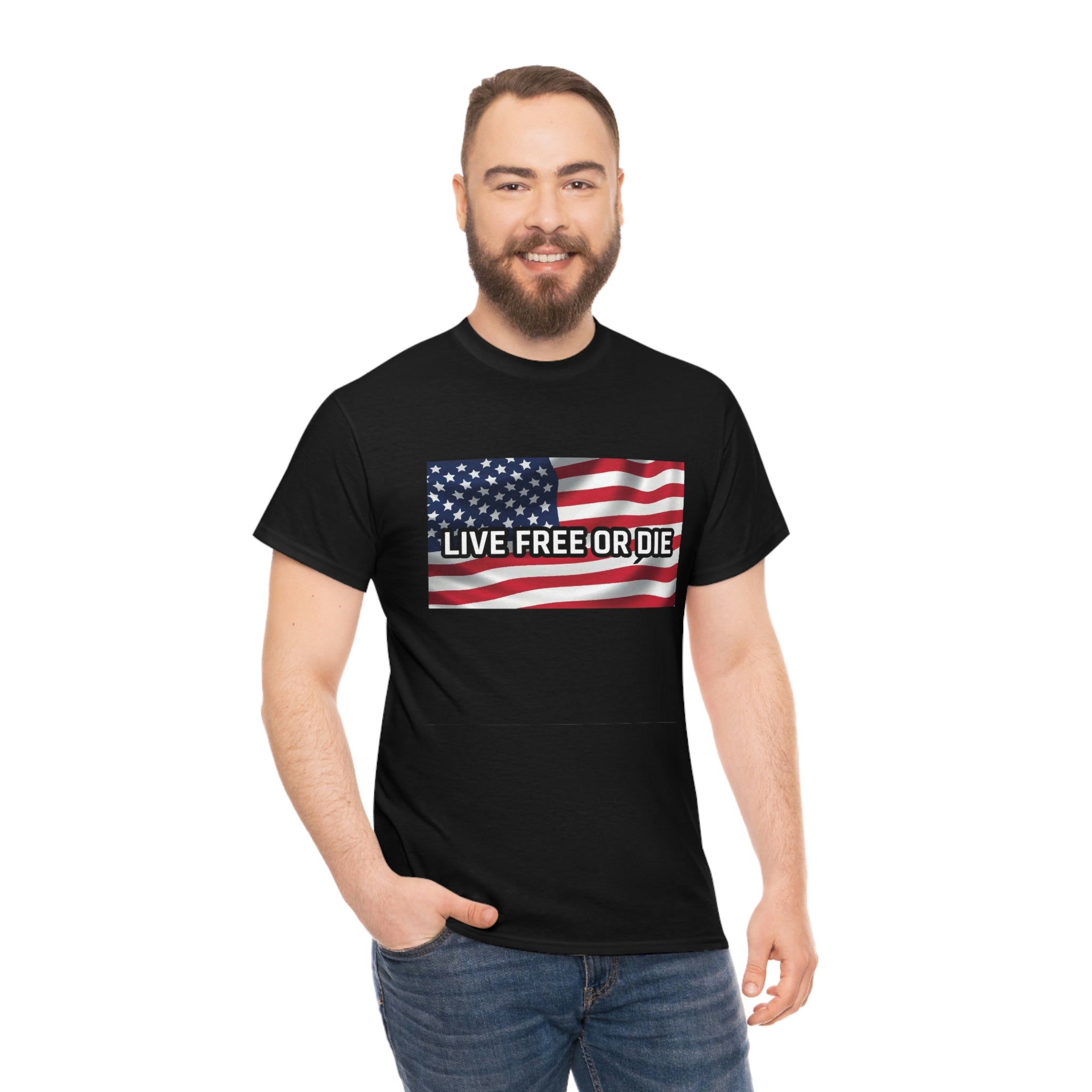 Live free or die- Unisex Heavy Cotton Tee