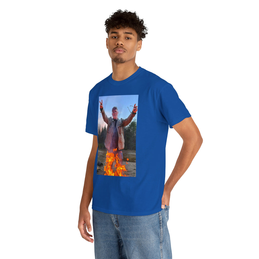 On fire-  Heavy Cotton Tee