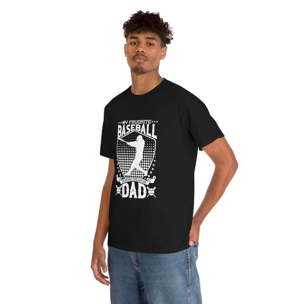 Baseball dad- Heavy Cotton Tee