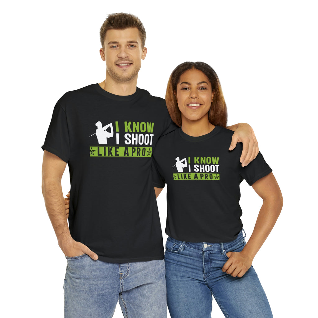 Golf- I shoot like a pro-Heavy Cotton Tee