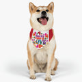 All we need is love- Pet Bandana Collar