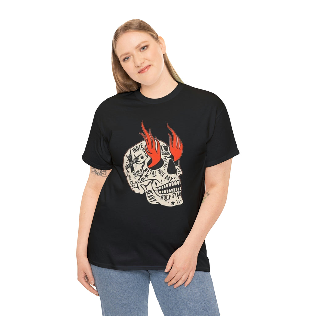 Rocker head- Heavy Cotton Tee