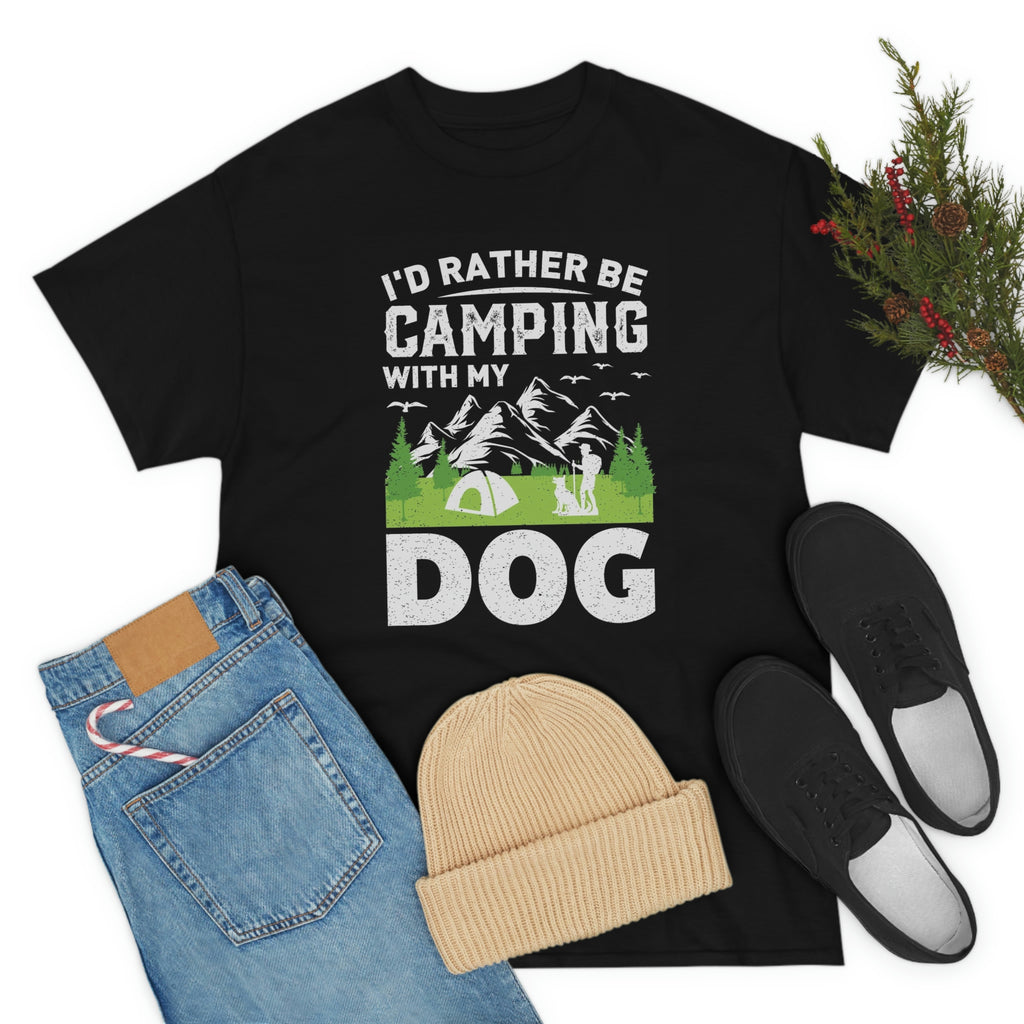 Rather be camping- Unisex Heavy Cotton Tee