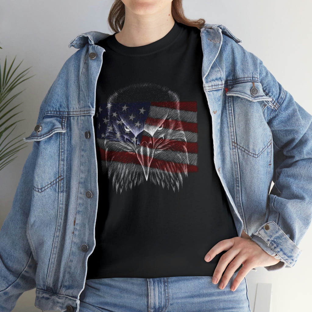 Patriot Eagle- Heavy Cotton Tee