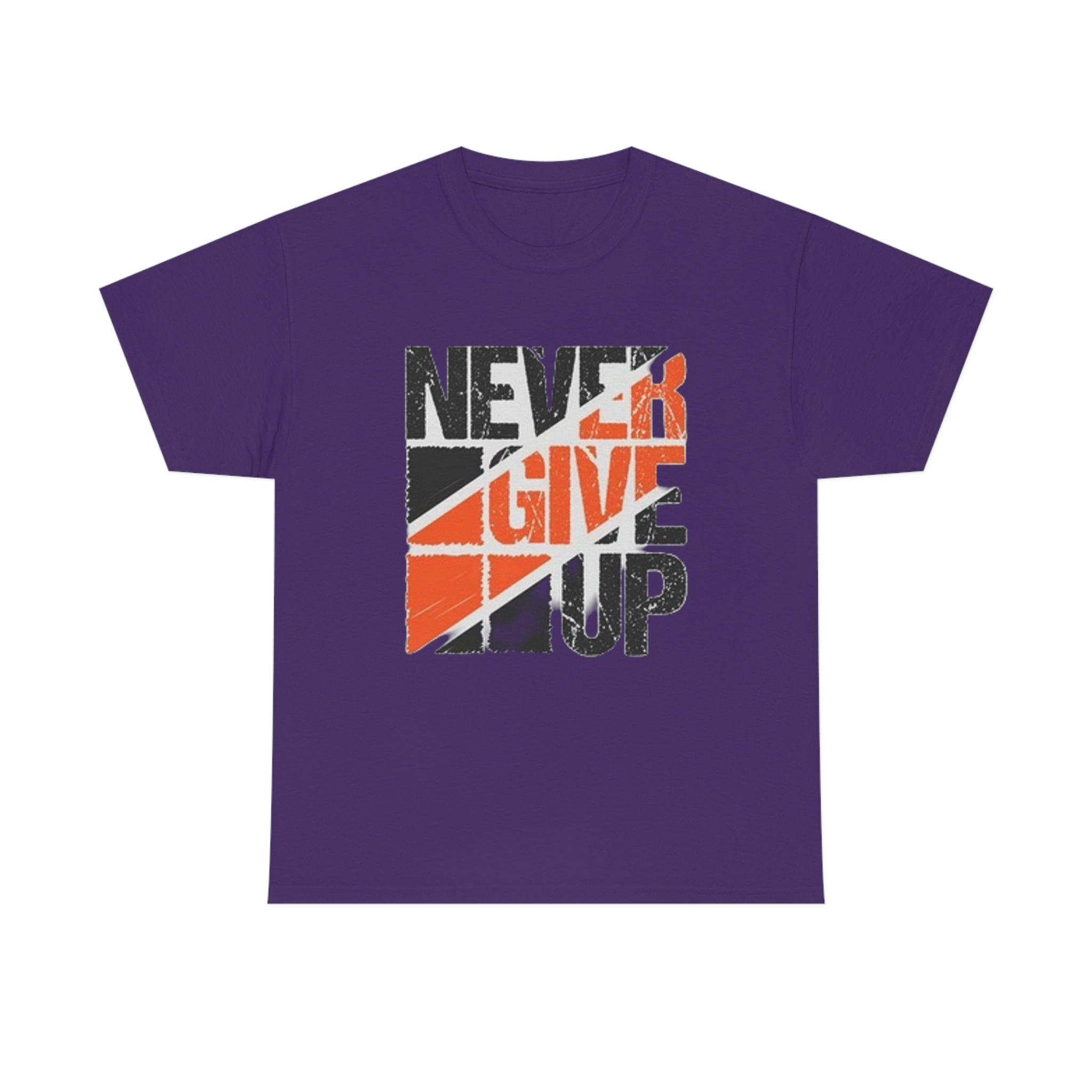 Never give up- Heavy Cotton Tee
