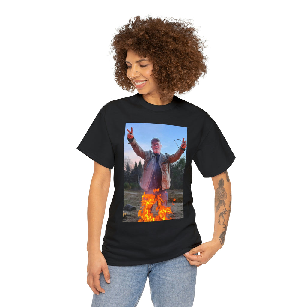 On fire-  Heavy Cotton Tee